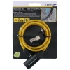 Замок велосипеда спіральний Dunlop 90 см Yellow (E8711252082585_YELLOW)