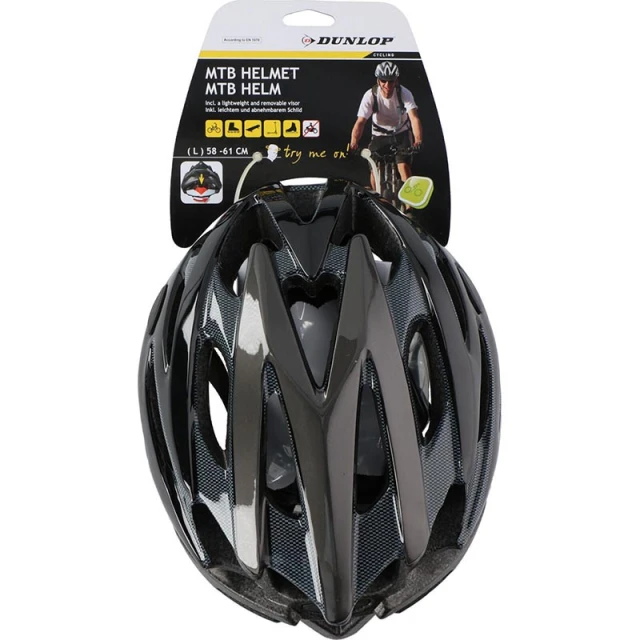 Шолом велосипедний Dunlop MTB L Black (5904501203296)