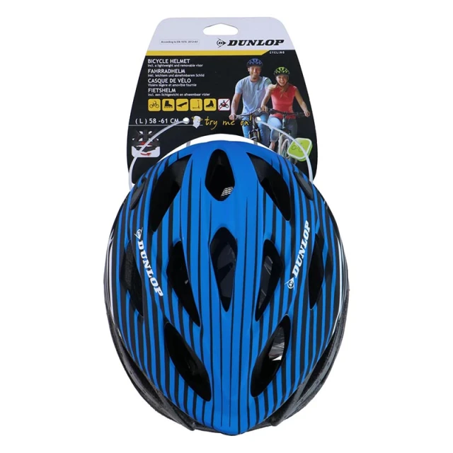 Шолом велосипедний Dunlop MTB L Blue (5904501203319)