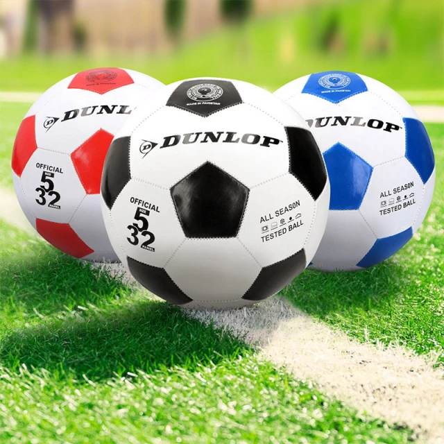 М'яч футбольний Dunlop розмір 5 Red (8711252101842_RED)