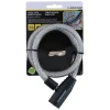 Замок для велосипеда Dunlop спіральний на ключ 65 см White (5904501204026)