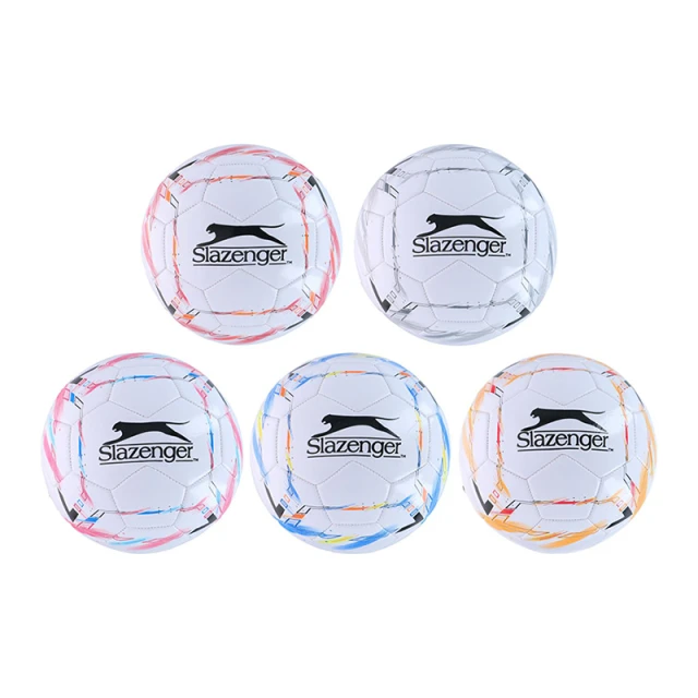 М'яч футбольний Slazenger розмір 5 White/Red (871125201844_01)