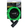 Замок велосипедний Dunlop спіральний 65 см Green (5904501204224)