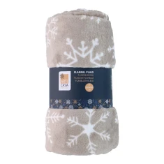 Плед святковий Arti Casa мікрофланель 150x200 см Beige (8711252568423_BEIGE)