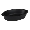 Посудина керамічна жаростійка Alpina овальна 20x12x5 см 470 ml Black (5904501204668)