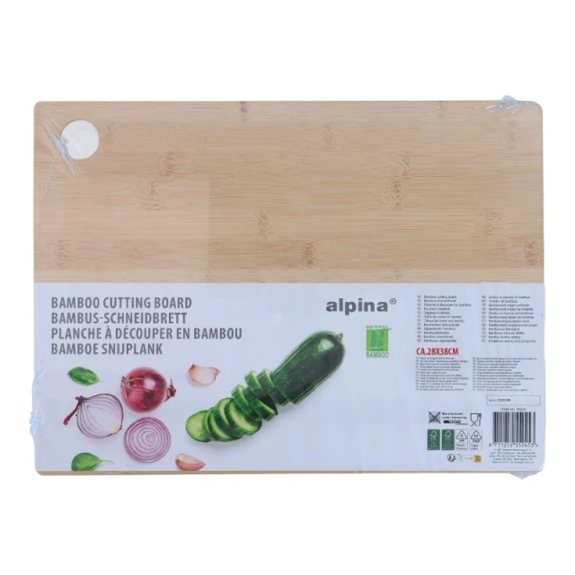 Дошка для рубання Alpina з бамбука 28x38 см Green (8711252552453)