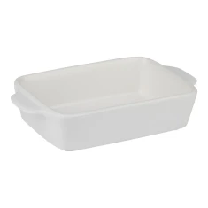 Керамическая жаропрочная посудина Alpina прямоугольная 21,8x13,2x5 см White (5904501204835)