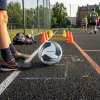 М'яч футбольний тренувальний Dunlop Street розмір 5 White/Blue (5904501204941)