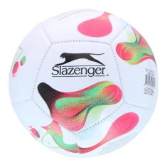 М'яч футбольний тренувальний мініатюрний Slazenger 12 панелей розмір 2 White/Pink (5904501204958)