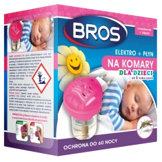 Електрофумігатор з рідиною від комарів для дітей Bros від 1 року 40 мл (5904517049376)