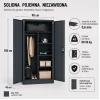 Шафа металева Iron Mate SATURN 185x90x45 Anthracite RAL7016 (5904567275114)