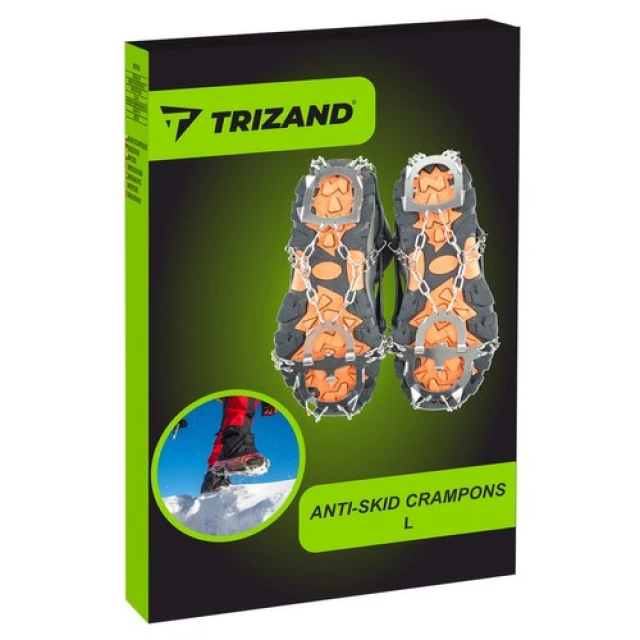 Льодоступи на взуття Trizand 12 шипів розмір L 40-44 (5904576552398)