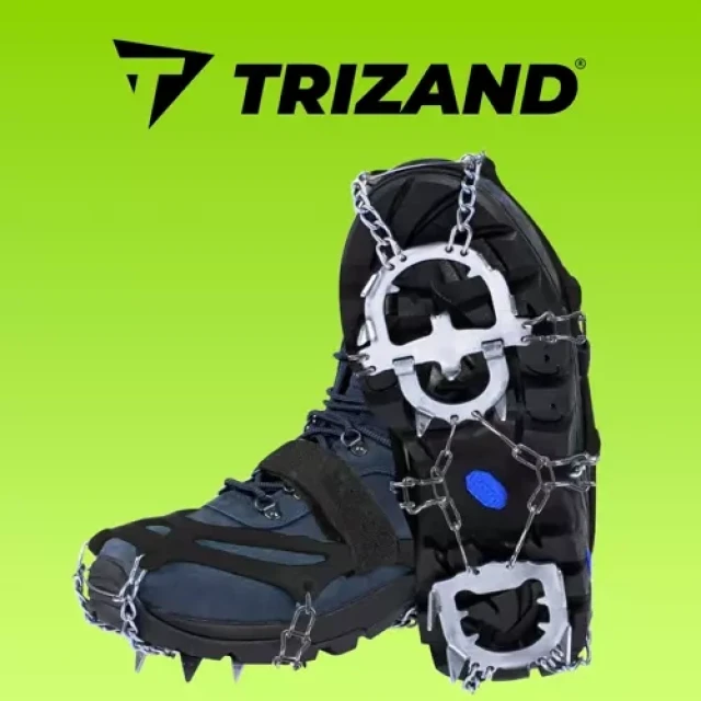 Льодоступи на взуття Trizand 12 шипів розмір L 40-44 (5904576552398)