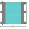 Підстилка пляжна Trizand 208x208 см з кишенями (5904576552640)
