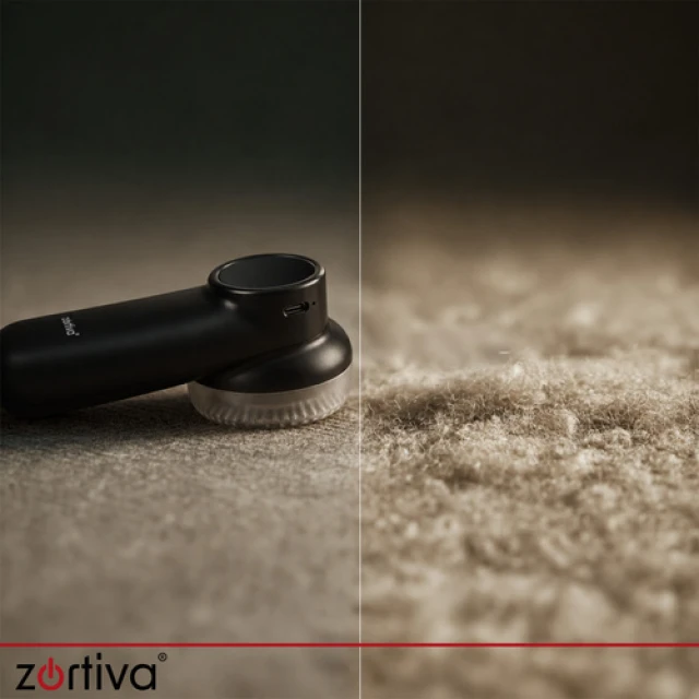 Машинка для видалення катишків бездротова Zortiva 6 лез Black (5904576554002)