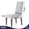 Чохол на стілець оксамитовий Glimz Gray (5904576554040)