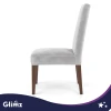 Чохол на стілець оксамитовий Glimz Gray (5904576554040)