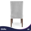 Чохол на стілець оксамитовий Glimz Gray (5904576554040)