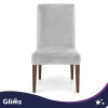 Чохол на стілець оксамитовий Glimz Gray (5904576554040)