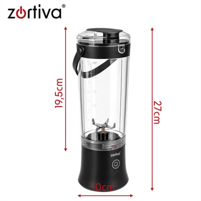 Портативный блендер беспроводной Zortiva 600 мл 150 Вт USB-C (5904576554118)