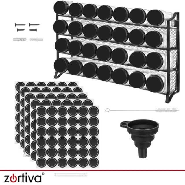 Органайзер для спецій Zortiva 28 баночок (5904576554125)