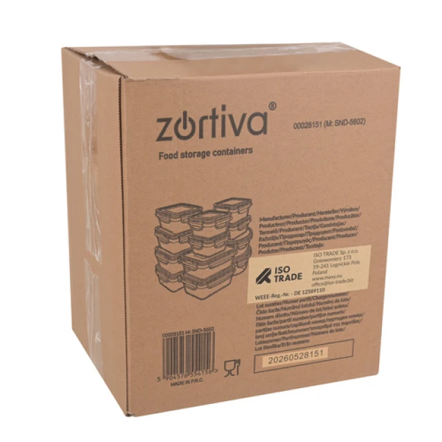 Набір контейнерів для їжі Zortiva 12 шт (5904576554156)