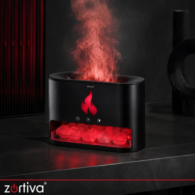 Аромадифузор-зволожувач Zortiva 250 мл ультразвуковий ефект каміна (5904576554200)
