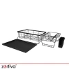 Сушилка для посуды двухъярусная Zortiva 43 см Black (5904576554279)