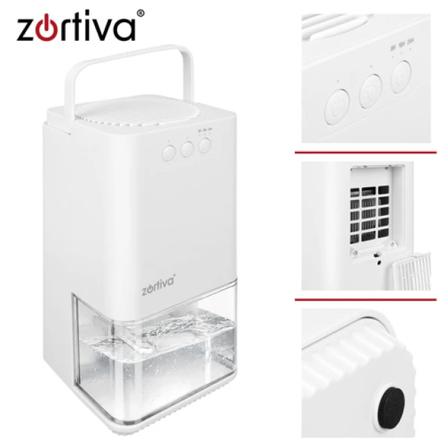 Осушувач повітря Zortiva Brezia 1400 мл 380 мл/24 год LED таймер (5904576554484)