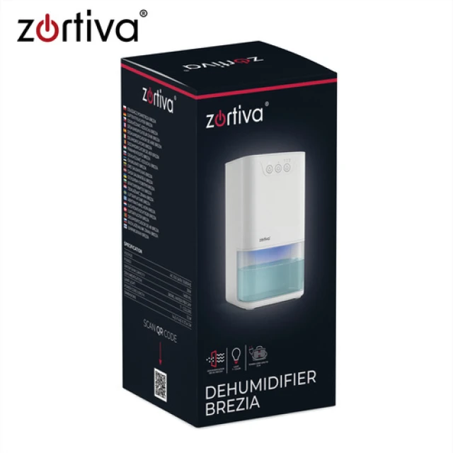 Осушувач повітря Zortiva Brezia 1400 мл 380 мл/24 год LED таймер (5904576554484)