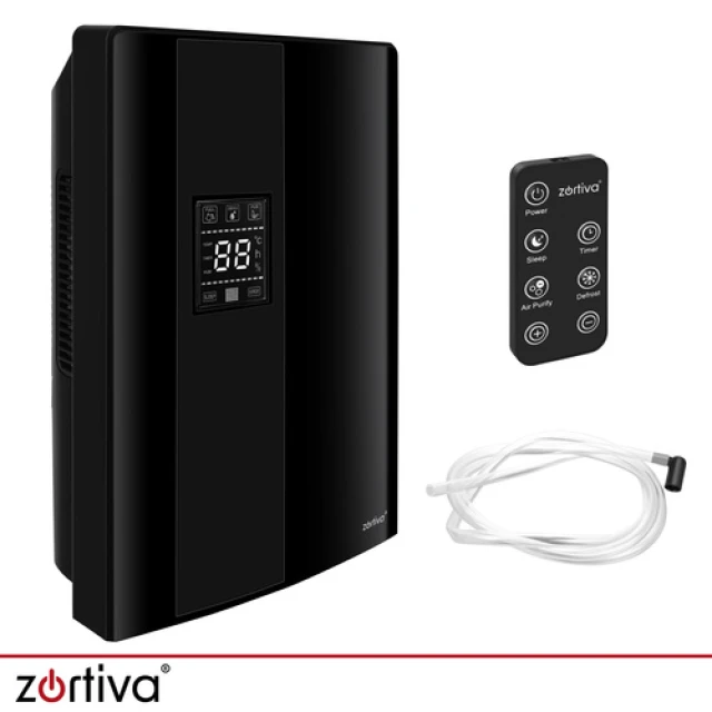 Осушитель воздуха Zortiva 90 Вт 2 л гигростат таймер пульт ДУ до 30 м² (5904576554521)