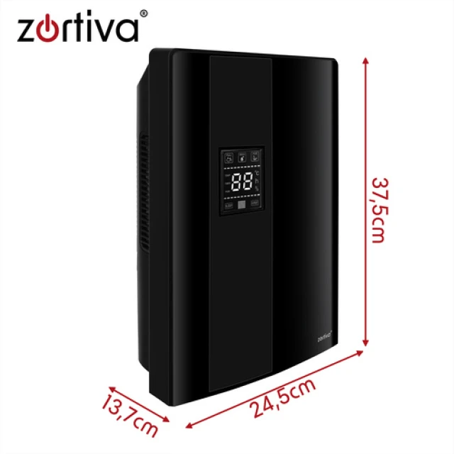 Осушитель воздуха Zortiva 90 Вт 2 л гигростат таймер пульт ДУ до 30 м² (5904576554521)