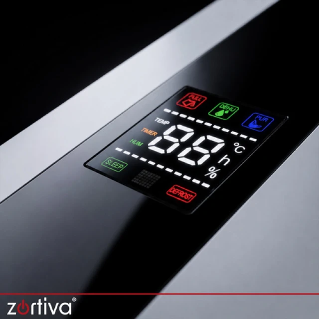 Осушувач повітря Zortiva 90 Вт 2 л гігростат таймер пульт до 30 м² (5904576554538)