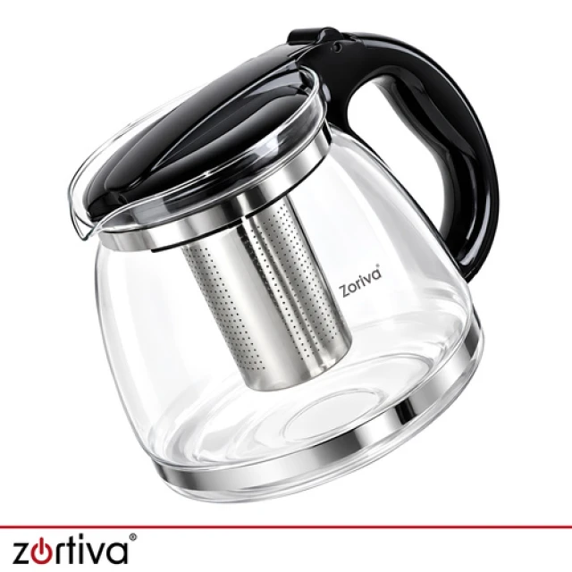 Глечик з заварником скляний Zortiva 2 л (5904576554590)