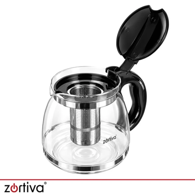 Глечик з заварником скляний Zortiva 2 л (5904576554590)