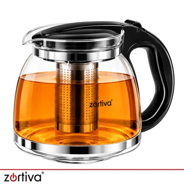Глечик з заварником скляний Zortiva 2 л (5904576554590)