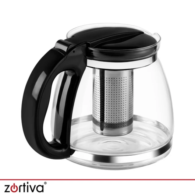 Глечик з заварником скляний Zortiva 2 л (5904576554590)
