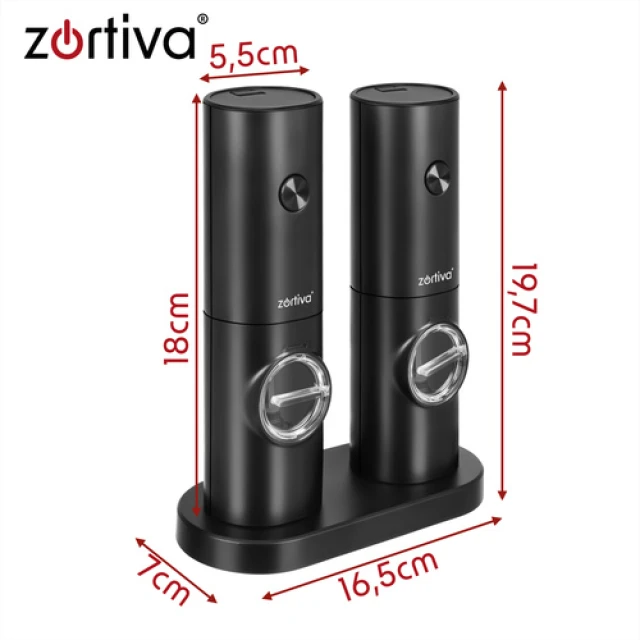 Мельница для специй электрическая Zortiva 2 шт (5904576554637)