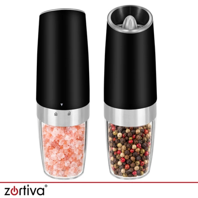 Млинок для спецій електричний гравітаційний Zortiva 2 шт (5904576554644)
