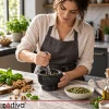 Ступка кухонна Zortiva мармурова з товкачиком (5904576554651)