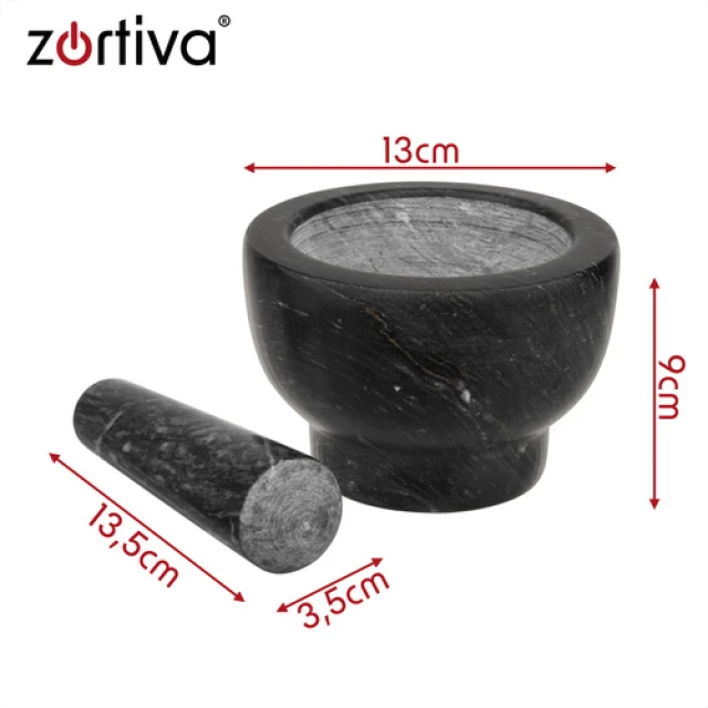 Ступка кухонна Zortiva мармурова з товкачиком (5904576554651)