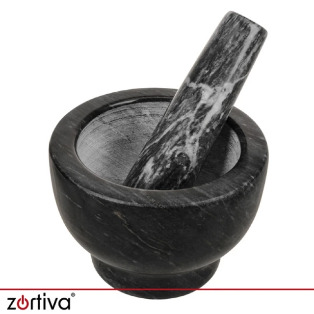 Ступка кухонна Zortiva мармурова з товкачиком (5904576554651)