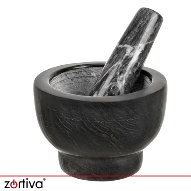 Ступка кухонна Zortiva мармурова з товкачиком (5904576554651)