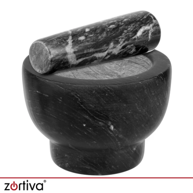 Ступка кухонна Zortiva мармурова з товкачиком (5904576554651)