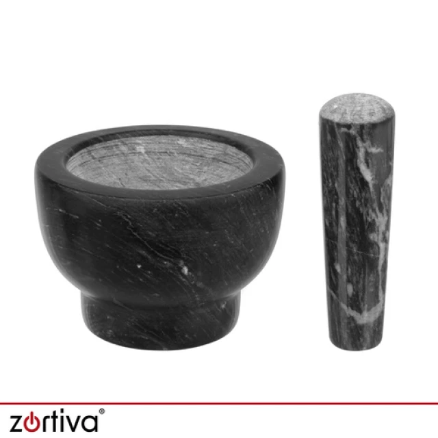 Ступка кухонна Zortiva мармурова з товкачиком (5904576554651)