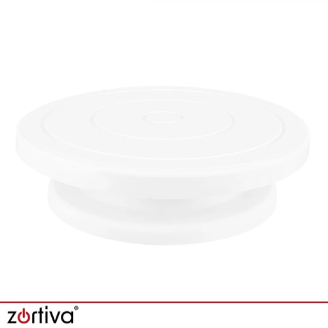 Підставка для торта обертова Zortiva 28 см + 3 шпателі (5904576554675)