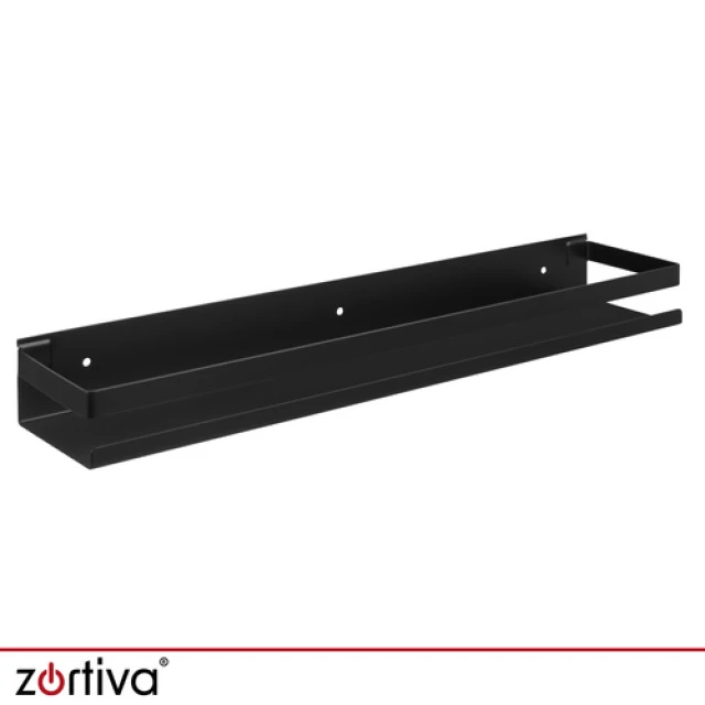 Полиця для ванної кімнати Zortiva 50 см Black (5904576554712)