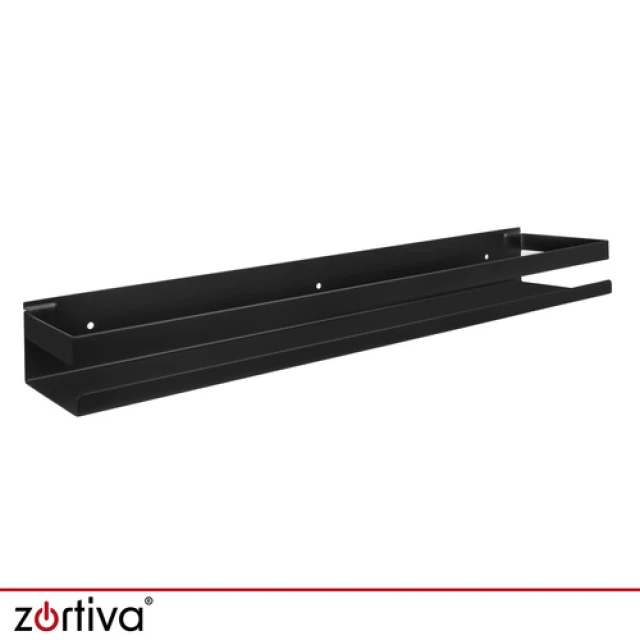 Полиця для ванної кімнати Zortiva 50 см Black (5904576554712)