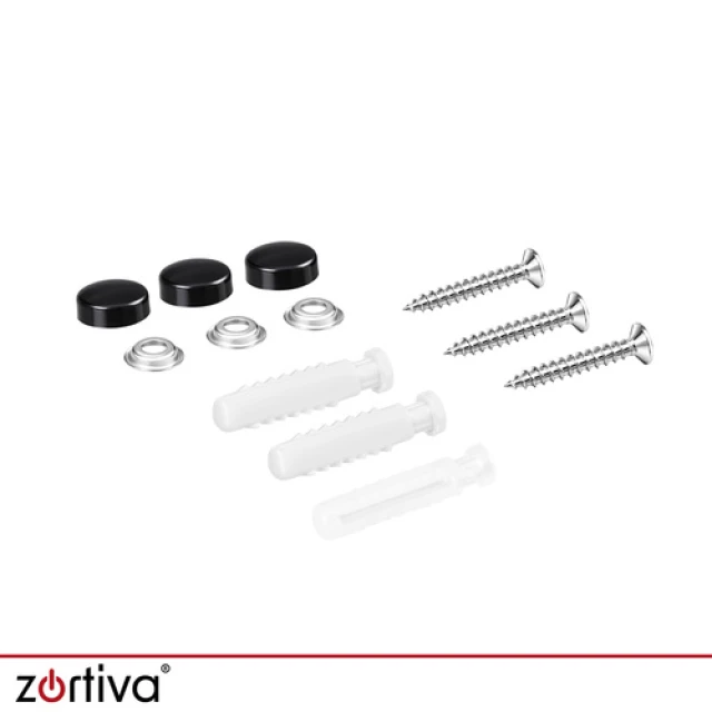 Полиця для ванної кімнати Zortiva 50 см Black (5904576554712)