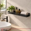 Полиця для ванної кімнати Zortiva 50 см Black (5904576554712)